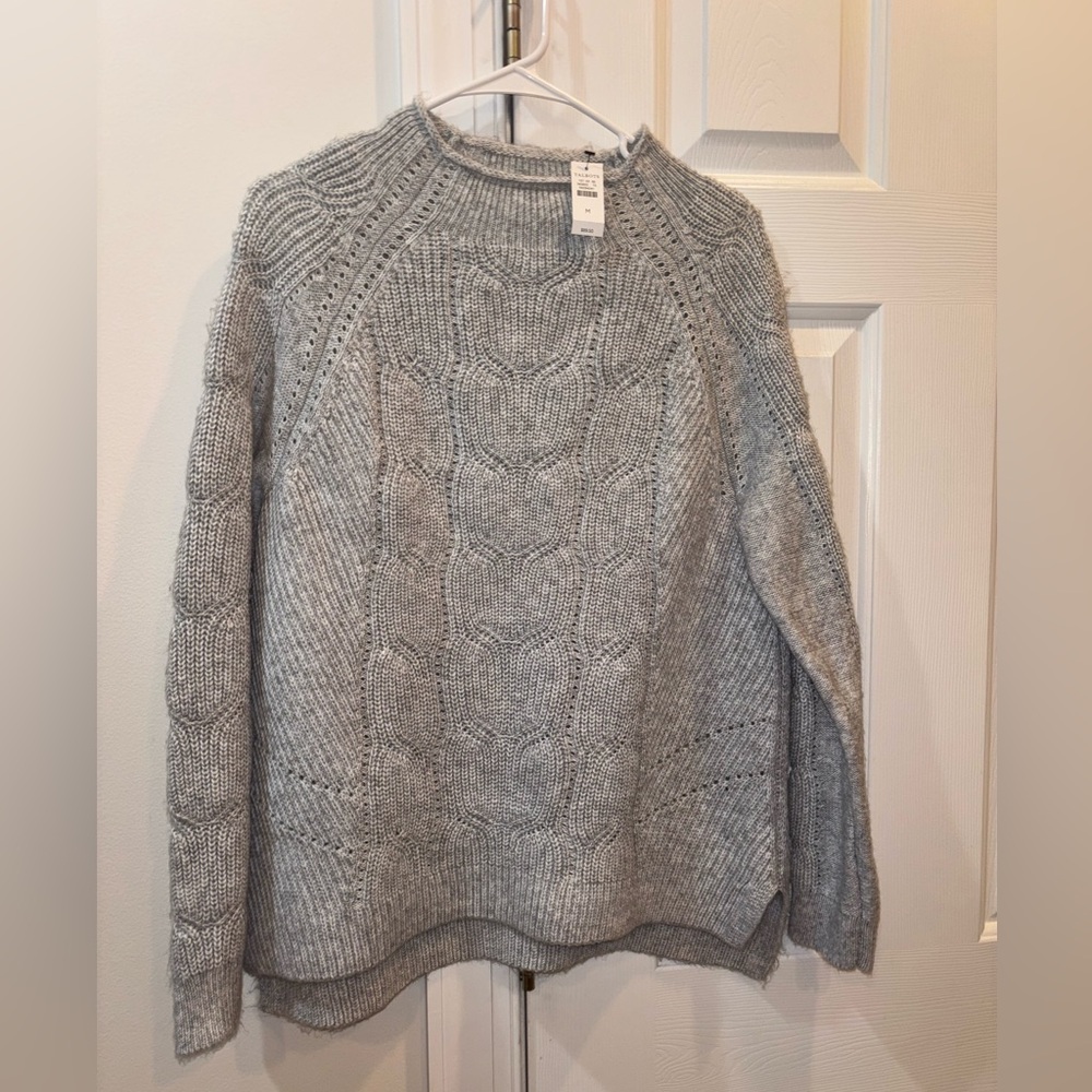 Grey Talbots sweater, NWT.